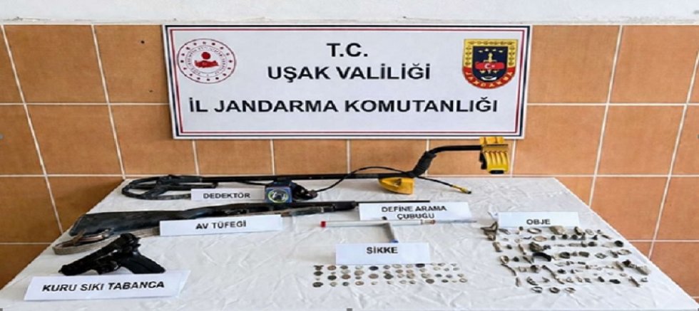 UŞAK'TA JANDARMA'DAN TARİHİ ESER OPERASYONU.