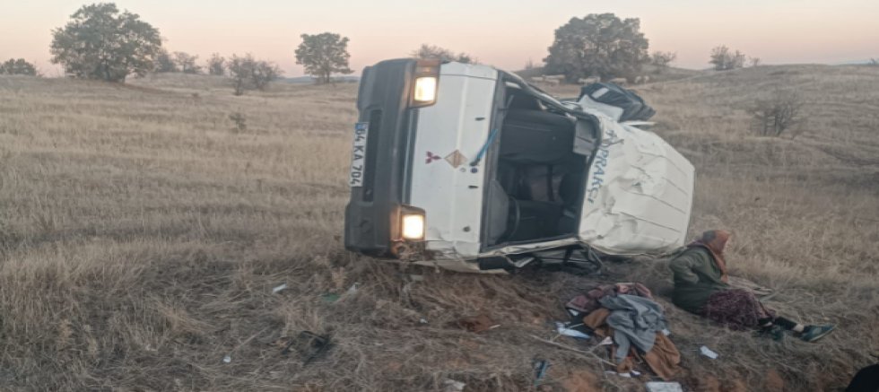 UŞAK'TA TRAFİK KAZASI 1 ÖLÜ 1 YARALI