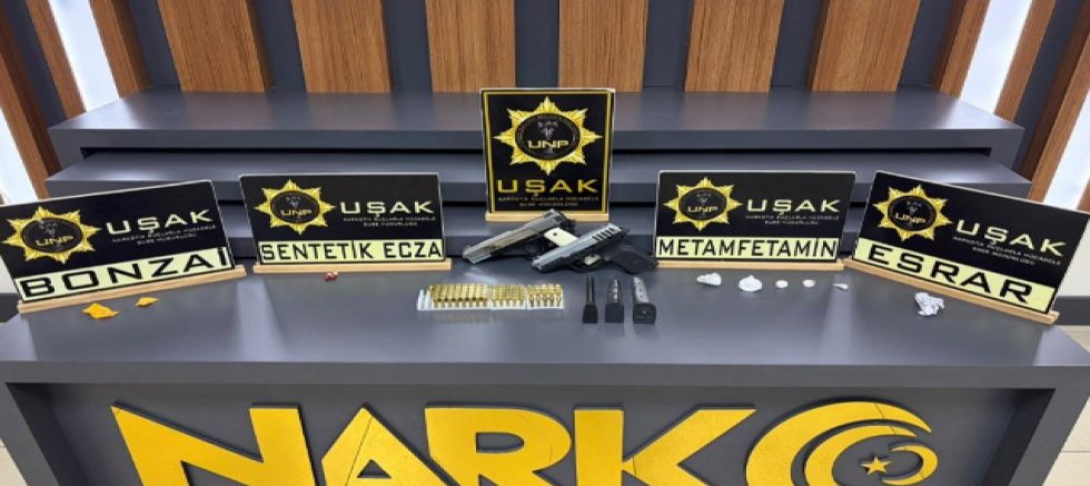 UŞAK'TA UYUŞTURUCU SATICILARINA DARBE 27 TUTUKLAMA