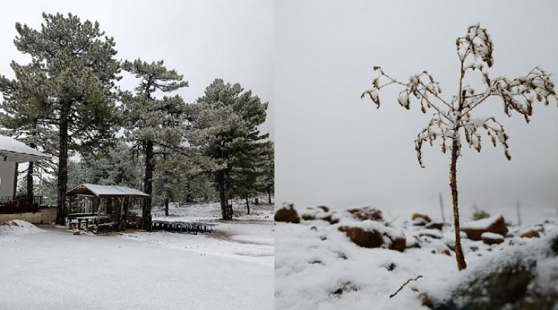 MURAT DAĞI'NA YILIN İLK KARI YAĞDI.