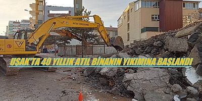 40 Yıldır Tamamlanmayan Bina Yıkılıyor