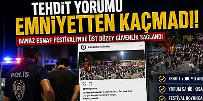 BANAZ EMNİYETİNDEN TEHDİT İÇEREN YORUMA ANINDA MÜDAHALE