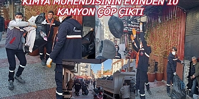 Çöp Evi 20 Kişilik Ekip 7 Saatte Boşalttı.