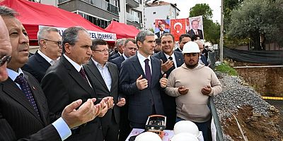 EŞME'DE AİLE SAĞLIK MERKEZİ'NİN TEMELİ ATILDI.