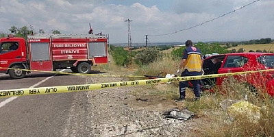 EŞME'DE TRAFİK KAZASI 1 ÖLÜ