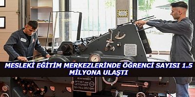 MESLEKİİ EĞİTİM MERKEZLERİNE TALEP HER GEÇEN YIL ARTIYOR.