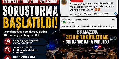 Sosyal Medyada Emniyete İftira İçerikli Yoruma Soruşturma!+