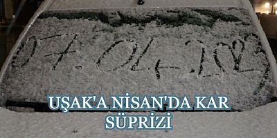 Uşak'a Nisan'da Kar Yasğdı.