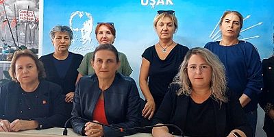 UŞAK CHP KADIN KOLLARI KADINLAR GÜNÜ DOLAYISIYLA BASIN AÇIKLAMASI YAPTI.