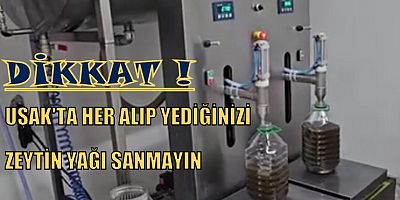 UŞAK'TA BİNLERCE LİTRE SAHTE YAĞ ELE GEÇİRİLDİ.