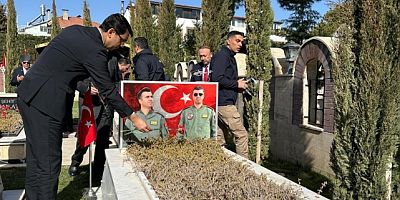 UŞAK'TA ÇANAKKALE ŞEHİTLERİ SADE BİR TÖRENLE ANILDI.