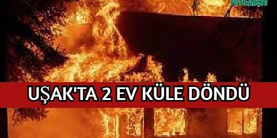 UŞAK'TA Kİ YANGIN VATANDAŞLARI KORKUTTU.