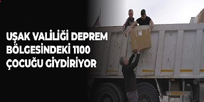 Uşak'tan Depremzede Çocuklara Kıyafet Oyuncak Yardımı.