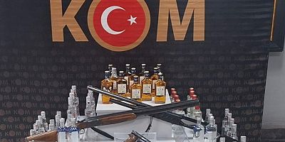 UŞKA'TA KAÇAK ALKOL VE SİGARA OPERASYONU