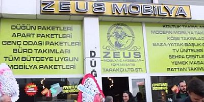 ZEUS MOBİLYA BUGÜN UŞAK HALKINA KAPILARINI AÇTI.